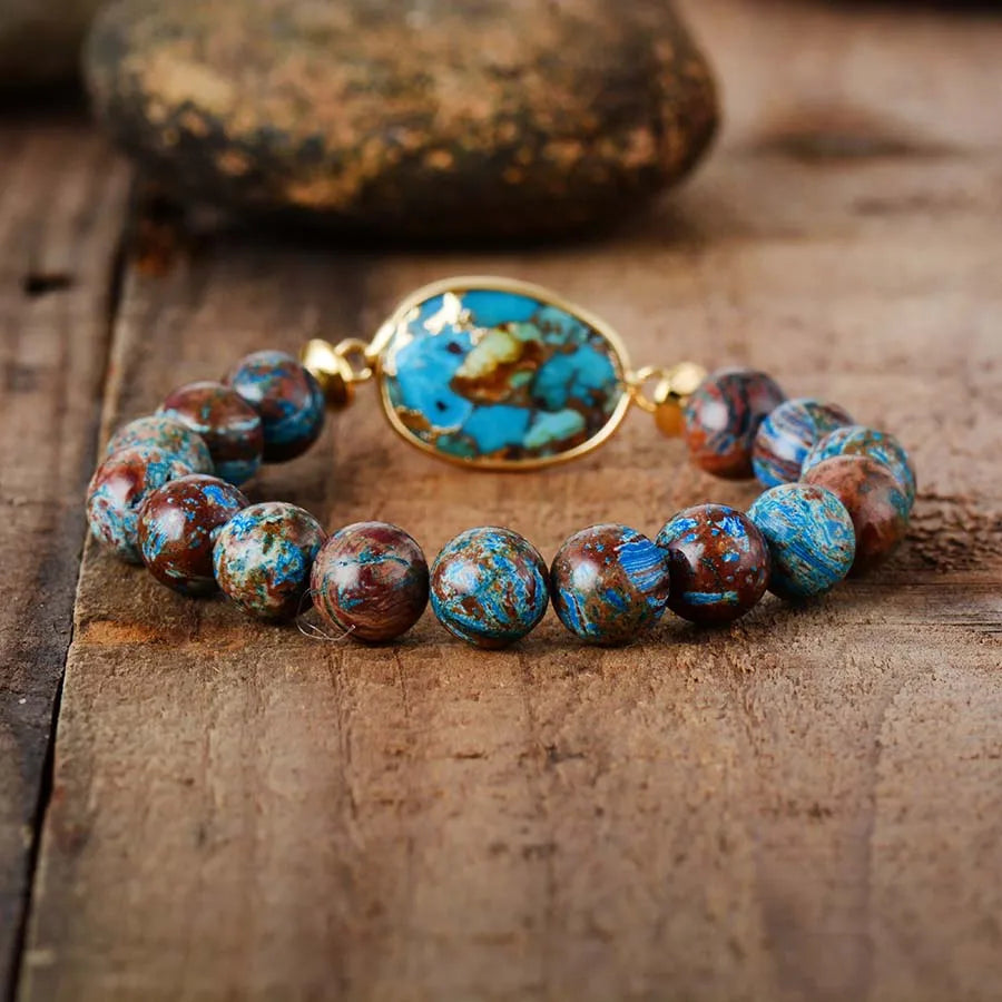 Tibetische Gelassenheit Armband aus natürlichen Edelsteinen