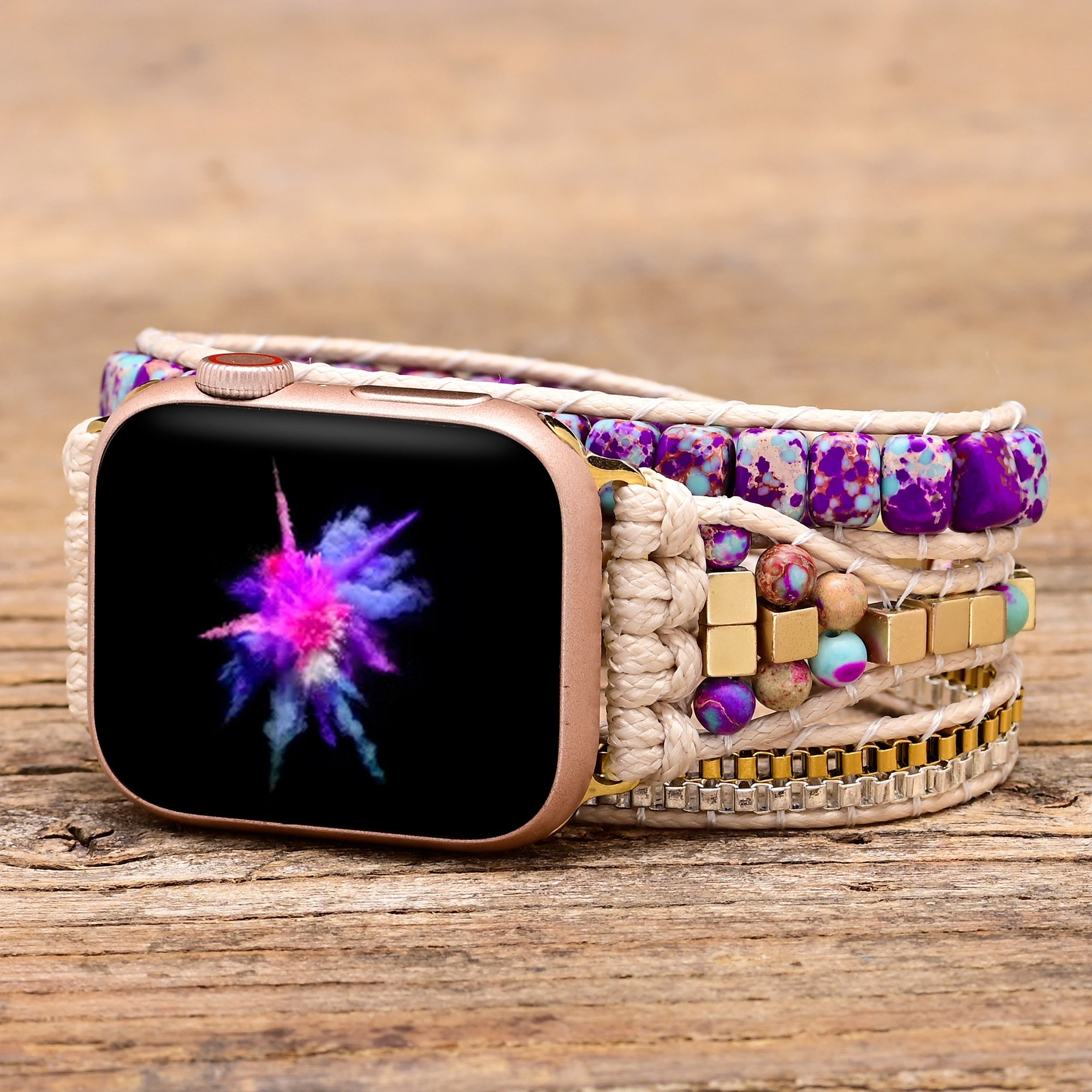 Göttliches Geheimnis Chakra Ausgleichendes Apple Watch Uhrenarmband