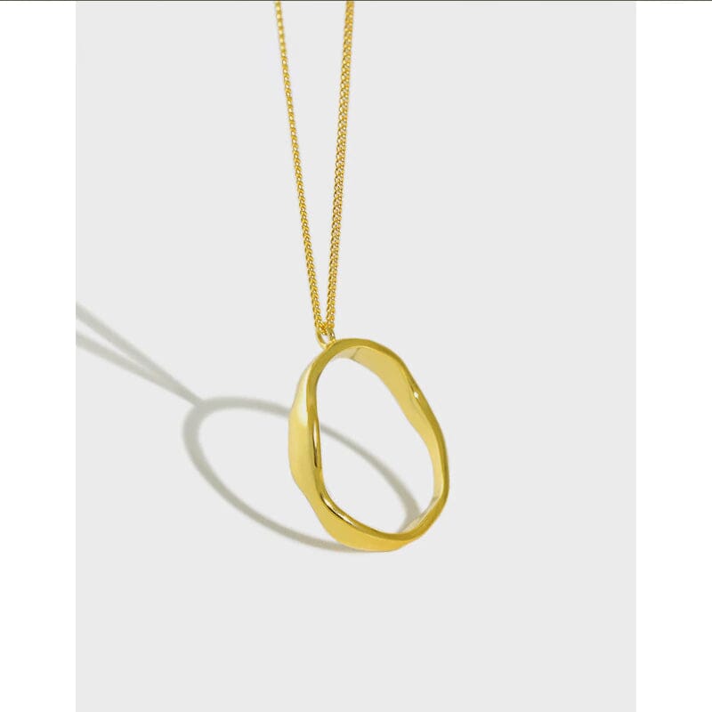 Asteria - Perfekt Unperfekte Ring-Anhänger-Halskette