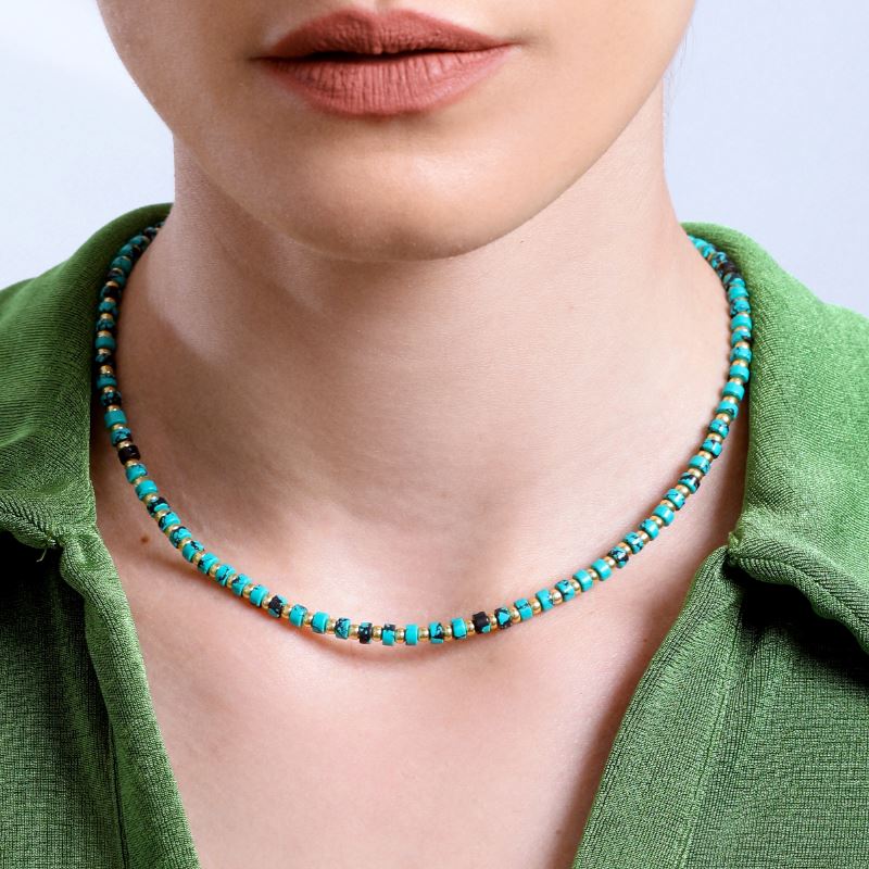 Täglicher Segen Choker Halskette Mit Natürlichen Edelsteinen
