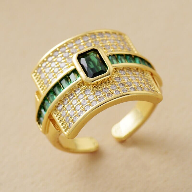 Ewige Eleganz Ring mit natürlichen Edelsteinen