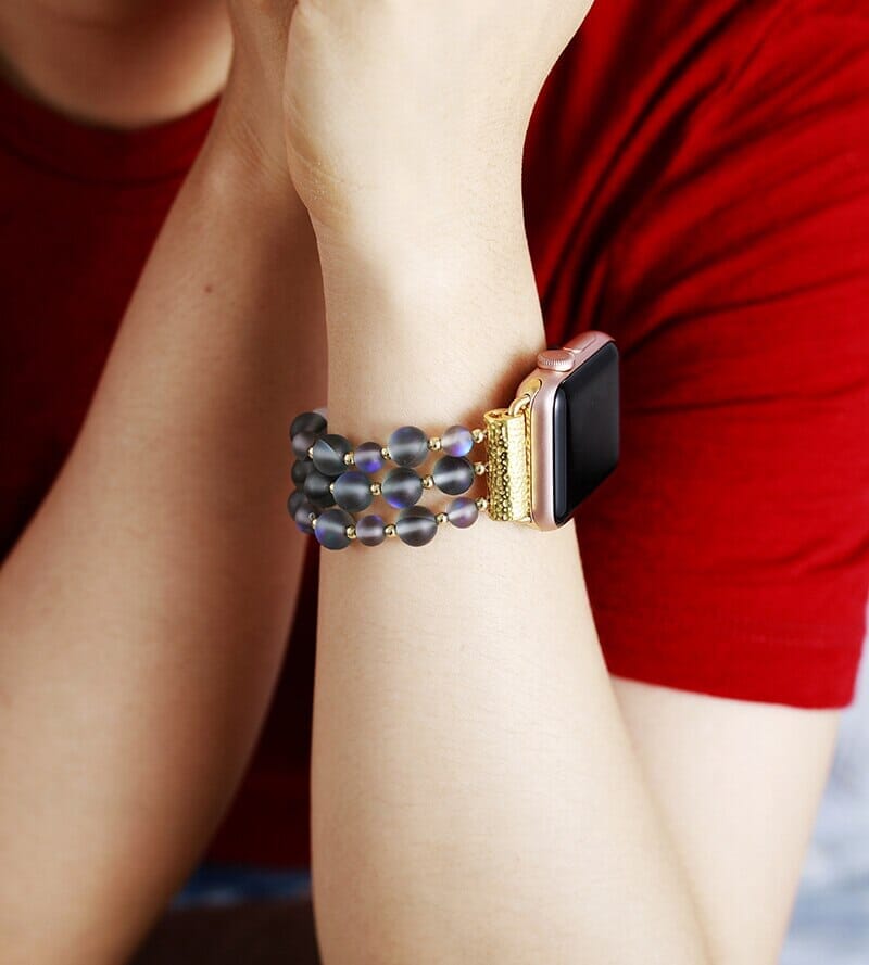 Himmlische Gelassenheit Smartwatch-Armband mit blauem Quarz