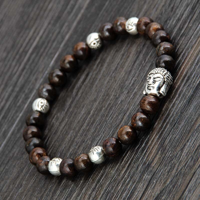 Bronzit-Buddha-Armband