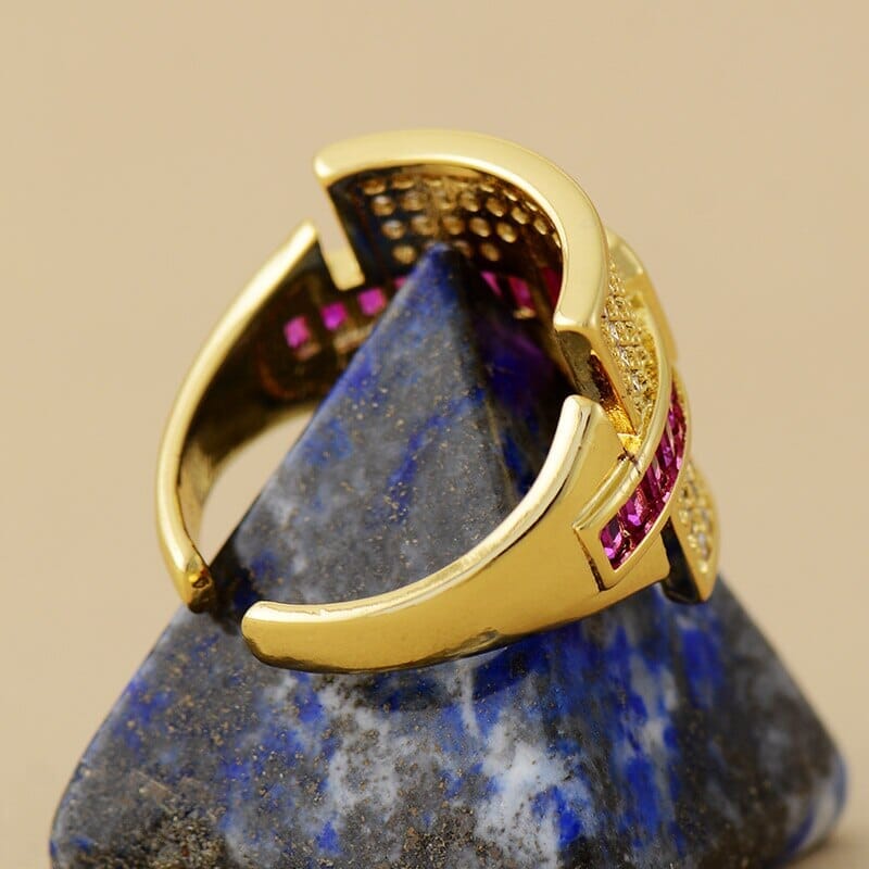 Ewige Eleganz Ring mit natürlichen Edelsteinen